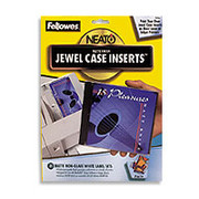 Fellowes Matte Jewel Case Inserts/Booklets, 20/Pack