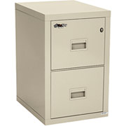 FireKing 1-Hour 2-Drawer Fire Resistant Compact Turtle Vertical File Cabinet, Inside Delivery