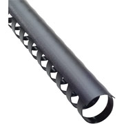 GBC CombBind Matte Textured Plastic Binding Spines, Black, 1/2", 85 Sheet Capacity, 100/Pack
