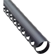 GBC CombBind Matte Textured Plastic Binding Spines, Black, 3/8", 55 Sheet Capacity, 100/Pack