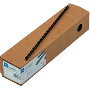 GBC CombBind Plastic Binding Spines, Black, 1/4", 25 Sheet Capacity, 100/Pack