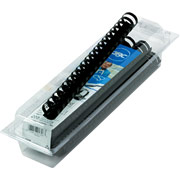 GBC CombBind Plastic Binding Spines, Black, 1", 220 Sheet Capacity, 10/Pack