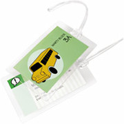 GBC SelfSeal Clear Laminating Pouches, Luggage Tag Size with Loops
