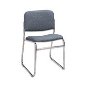 Global Chrome Stack Chair, Gray