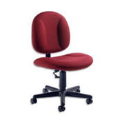 Global Deluxe Steno Chair, Burgundy, Chateau Fabric