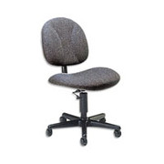 Global Deluxe Steno Chair, Gray Upholstery