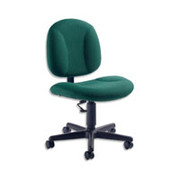 Global Deluxe Steno Chair, Hunter Green, Imagerie Fabric