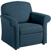 Global Health Care Bishop Lounge Chair, Ultra-Premium Cobalt Blue Vinyl