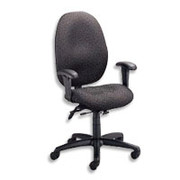 Global Malaga Series High Back Multi-Tilter Swivel Manager's Chair, Black