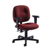 Global Manager's Adjustable Task Chair, Burgundy, Imagerie Custom Order Fabric