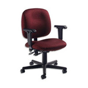 Global Manager's Adjustable Task Chair, Ruby, Jagged Custom Order Fabric