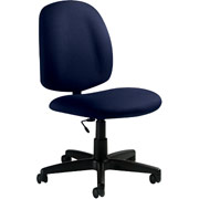 Global Medium-Back Armless Task Chair, Blue