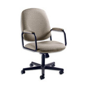 Global Value Mid-Back Managers Chair, Putty