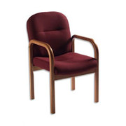 Global Woodmere Executive Side Chair, Burgundy, Imagerie Custom Order Fabric