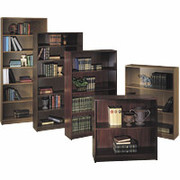 HON 1870 Series Wood Laminate Bookcases - 5 Shelf, Mahogany