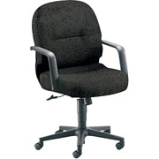 HON 2090 Pillow Soft Series Mgr Mid Back Swivel/Tilt Chair, Iron Gray Fabric
