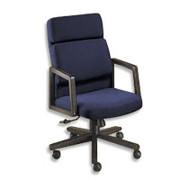 HON 2400 Series High Back Swivel/Tilt Chair, Mahogany Finish, Dark Gray