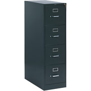 HON 310 Series 26-1/2" Deep, 4-Drawer Letter Size File Cabinet, Charcoal
