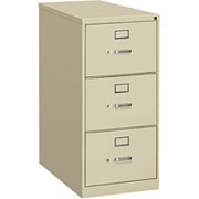 HON 310 Series 3-Drawer, Legal Size Vertical File Cabinet, Putty