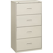 HON 400 Series 30" Wide 4-Drawer Lateral File/Storage Cabinet, Gray