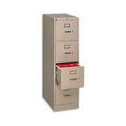 HON 510 Series 25" Deep 4-Drawer Letter-Size File Cabinet, Putty