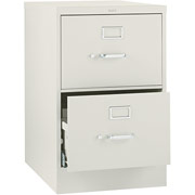 HON 530 Series 25" Deep, 2-Drawer Legal-Size Vertical File Cabinet, Putty