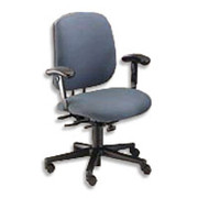 HON 7700 Series Manager's Chair with Seat Glide, Olefin Upholstery, Dark Gray