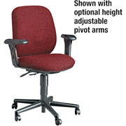 HON 7700 Series Multi-Task Armless Chair, Olefin Upholstery, Burgundy