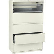 HON 800 Series 42" Wide 5-Drawer Lateral File/Storage Cabinet, Putty