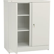 HON Easy-to-Assemble 42 3/4" High, 3 Shelf Storage Cabinet, Putty