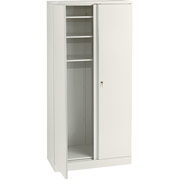 HON Easy-to-Assemble 78" High, 5 Shelf Storage Cabinet, Putty