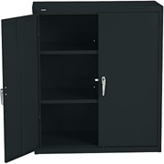 HON Industrial Grade, 3 Shelf  Assembled Storage Cabinets, 42"H x 36"W x 18"D, Black