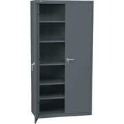 HON Industrial-Grade, 6 Shelf  Assembled Storage Cabinets, 72"H x 36"W x 18", Charcoal