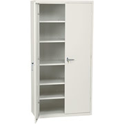 HON Industrial-Grade, 6 Shelf  Assembled Storage Cabinets, 72"H x 36"W x 18", Putty