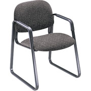 HON Solutions Seating Sled Base Guest Chair, Olefin Upholstery, Dark Gray