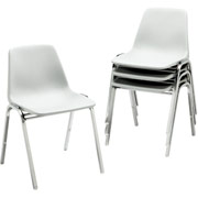 HON Stackaways Stacking Chairs, Gray