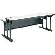 HON iLevel Height-Adjustable Computer Training Table, 72" Wide, Light Gray