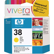 HP 38 (C9417A) Yellow Pigment Ink Cartridge
