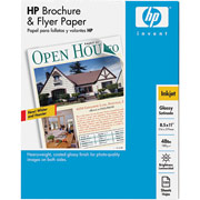 HP Inkjet Brochure & Flyer Papers, Glossy, 150/Pack