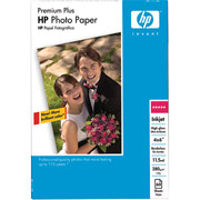 HP Premium Plus Photo Paper, 5" x 7", High Gloss, 60/Pack
