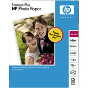 HP Premium Plus Photo Paper, 8 1/2" x 11", High Gloss, 25/Pack