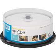 Hewlett-Packard 25/Pack 700MB Inkjet Printable CD-R