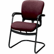 Hon 4700 Series Mobius Ergonomic Guest Seating in Burgundy Acrylic/Polyester Fabric