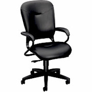 Hon 4700 Series Mobius Ergonomic High-Back Swivel Manager's Chair, Black Olefin Fabric