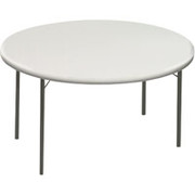 Iceberg Indestruc-Tables Too 1200 Series 48" Round Folding Table, Platinum