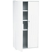 Iceberg Resinite Storage Cabinet, Platinum, 66"H x 33"W x 18"D