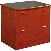 Intelligent Designs Living Dimensions Collection Lateral File, Satin Cherry Finish