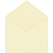 Invitation Envelopes with Gummed Closure, Ivory