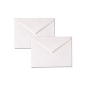 Invitation Envelopes with Gummed Closure, White