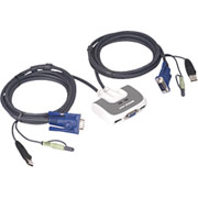 Iogear MiniView Micro USB PLUS KVM Switch, 2 ports
